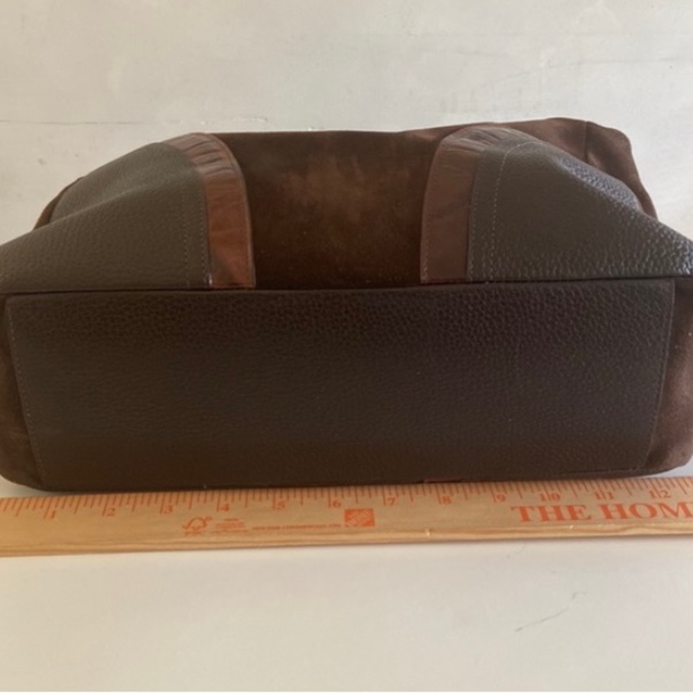 Brighton Brown Leather and Suede Bag - Picture 7 of 14